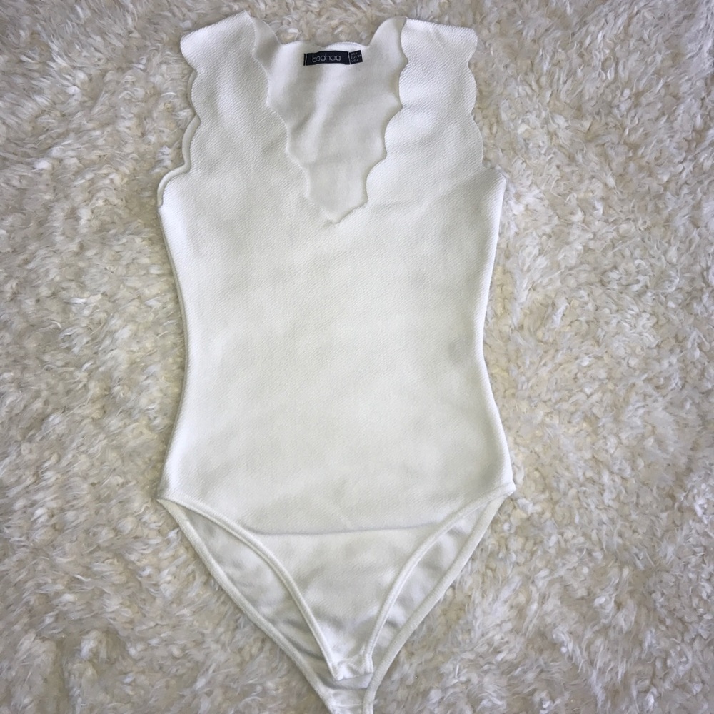 Boohoo White Bodysuit